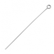Clou &agrave; t&ecirc;te ronde en acier inox 50mm argent&eacute; (inox)