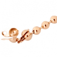Embouts en m&eacute;tal DQ pour cha&icirc;ne &agrave; billes 1.2mm Dor&eacute; ros&eacute;