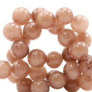 Pierres naturelles Calcite et Marbre 8mm Marron chocolat clair