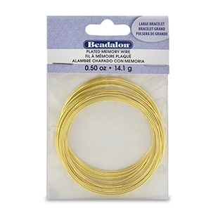 Beadalon Memory Wire Large Bracelet Dor&eacute;