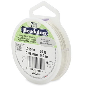 Beadalon stringing wire 7 strand 0.38mm Argent&eacute;