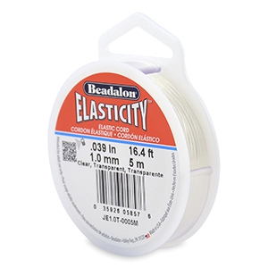 Beadalon Elastic Stringing Wire 1.0mm 5 metre Clear