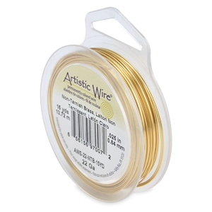 22 Gauge Artistic Wire Laiton anti-ternissement