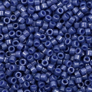 Perles Miyuki delicas 11/0 Duracoat opaque matte dyed navy blue DB-2143