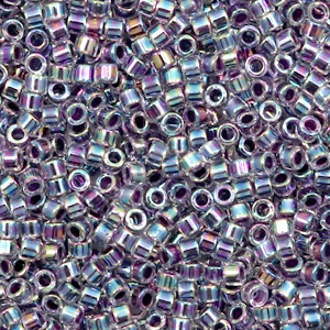 Perles Miyuki delicas 11/0 Amethyst lined crystal AB DB-59