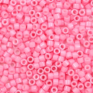 Perles Miyuki delicas 11/0 Opaque dyed carnation pink DB-1371