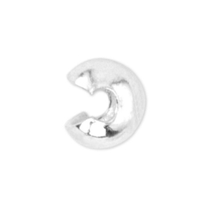 Beadalon Crimp Cover 6mm Argent&eacute;