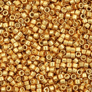 Perles Miyuki delicas 11/0 Duracoat galvanized yellow gold DB-1833