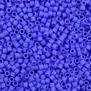 Perles Miyuki delicas 11/0 Opaque matte cyan blue DB-1588