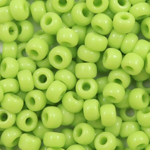 Perles de rocailles Miyuki 6/0 Opaque chartreuse green 6-416