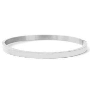 Bracelets en acier inox Argent&eacute;