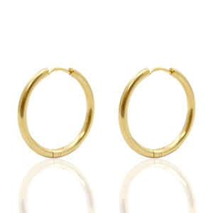 Appr&ecirc;ts en acier inox cr&eacute;oles 19mm Dor&eacute;