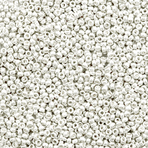 Perles de rocailles Miyuki 15/0 Bright sterling plated silver 15-961