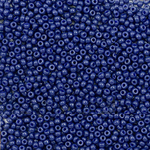 Perles de rocailles Miyuki 15/0 Duracoat opaque dyed navy blue 15-4493