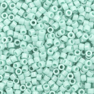 Perles Miyuki d&eacute;licas 11/0 Duracoat opaque dyed mint aqua blue DB-2356