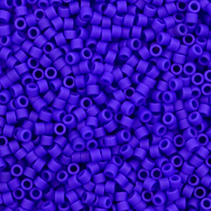 Perles Miyuki d&eacute;licas 11/0 Opaque matte cobalt blue DB-756