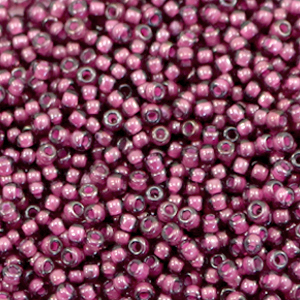Perles de rocailles Miyuki 11/0 Fancy lined aubergine 11-386
