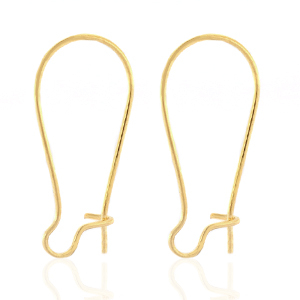 Boucles d'oreilles en acier inox Dor&eacute;