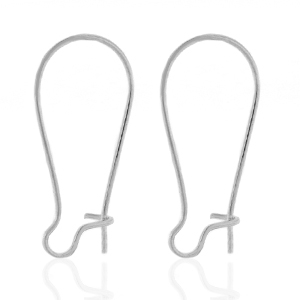 Boucles d'oreilles en acier inox Argent&eacute;