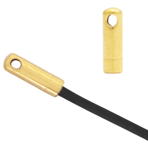Appr&ecirc;ts en acier inox embout &Oslash;1.5mm Dor&eacute;