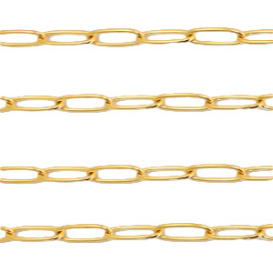 Appr&ecirc;ts en acier inox cha&icirc;ne maille jaseron maillons Dor&eacute;