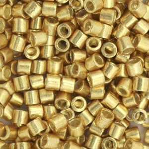 Perles Miyuki d&eacute;licas 8/0 Duracoat galvanized gold DBL-1832