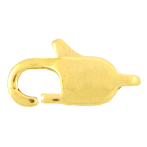 Appr&ecirc;ts en acier inox fermoir mousqueton 13mm Dor&eacute;
