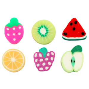 Perles en polym&egrave;re fruit mix Multicolore