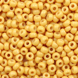 Perles de rocailles Miyuki 8/0 Duracoat opaque banana yellow 8-4452