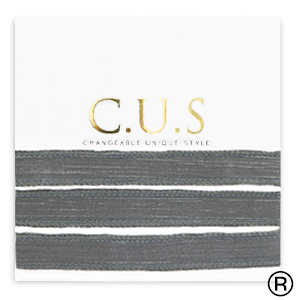 C.U.S&reg;  rubans Anthracite gris paillet&eacute;