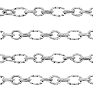 Appr&ecirc;ts en acier inox cha&icirc;ne maille jaseron maille for&ccedil;at Argent&eacute;