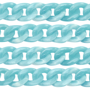 Cha&icirc;ne acrylique 22mm Bleu clair