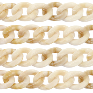 Cha&icirc;ne acrylique 22mm Beige