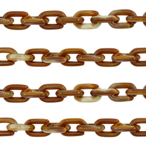 Cha&icirc;ne acrylique 15mm Marron