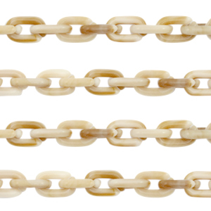 Cha&icirc;ne acrylique 15mm Beige
