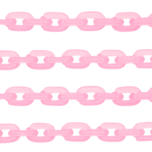 Cha&icirc;ne acrylique 15mm Rose
