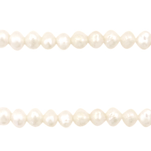 BQ Perles d'eau douce rond 4mm Blanc naturel