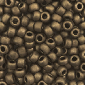 Perles de rocailles Miyuki 6/0 Metallic matte dark bronze 6-2006