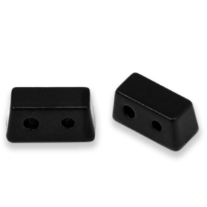 Perles tile rectangle Noir