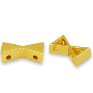 Perles tile sablier Dor&eacute;