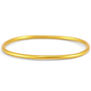 Bracelet jonc type bouddhiste 3mm taille L Dor&eacute; Aspen