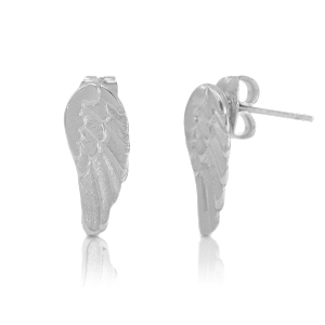 Appr&ecirc;ts en m&eacute;tal DQ boucles d'oreilles puces ailes Argent&eacute; antique (sans nickel)
