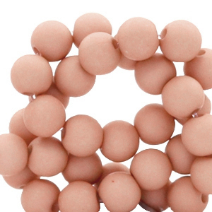 Perles acryliques 6 mm mat Rose mauve