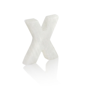 Pendentifs coquillage specials lettre X Blanc (couleur naturelle)