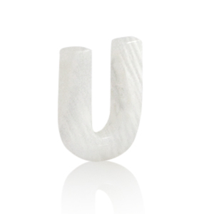 Pendentifs coquillage specials lettre U Blanc (couleur naturelle)