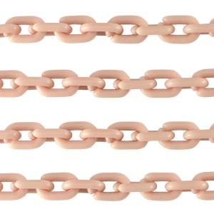 Cha&icirc;ne acrylique 15mm mat Rose vintage