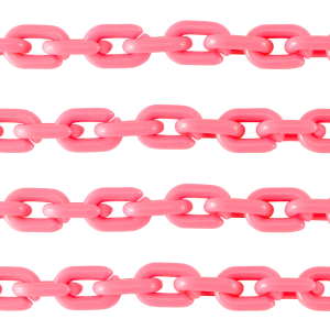 Cha&icirc;ne acrylique 15mm brillante Rose hot
