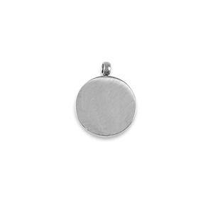 Breloques en acier Inox La Luna Argent&eacute;
