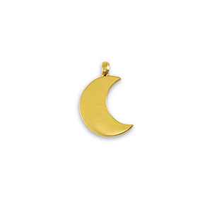 Breloques en acier Inox La Luna Dor&eacute;