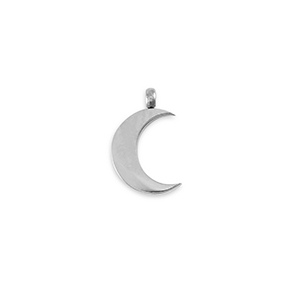 Breloques en acier Inox La Luna Argent&eacute;